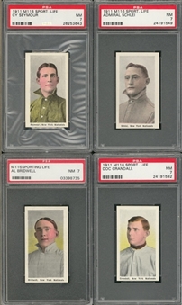 1911 M116 Sporting Life PSA NM 7 Collection (4 Different)